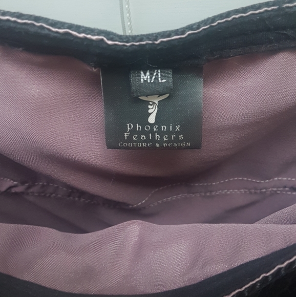 Size M/L Pheonix Feathers fringed go-go dress - Picture 5 of 5